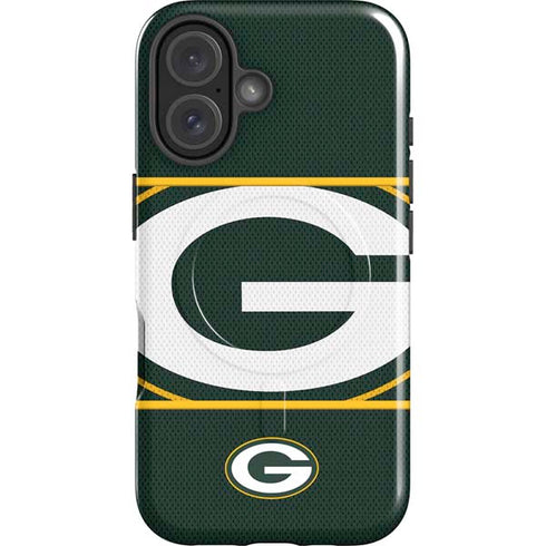 NFL Green Bay Packers Zone Block iPhone 16 Plus Magsafe Impact Case