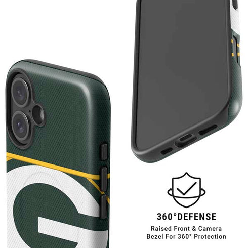 NFL Green Bay Packers Zone Block iPhone 16 Plus Magsafe Impact Case