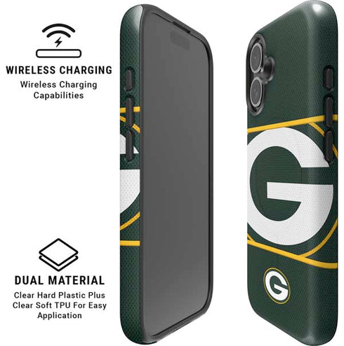 NFL Green Bay Packers Zone Block iPhone 16 Plus Magsafe Impact Case