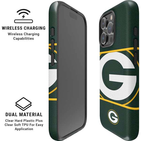NFL Green Bay Packers Zone Block iPhone 16 Pro Magsafe Impact Case