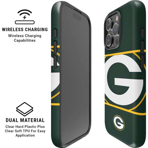 NFL Green Bay Packers Zone Block iPhone 16 Pro Max Magsafe Impact Case