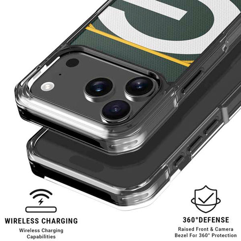 NFL Green Bay Packers Zone Block iPhone 18 Pro Clear Case