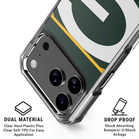 NFL Green Bay Packers Zone Block iPhone 18 Pro Clear Case