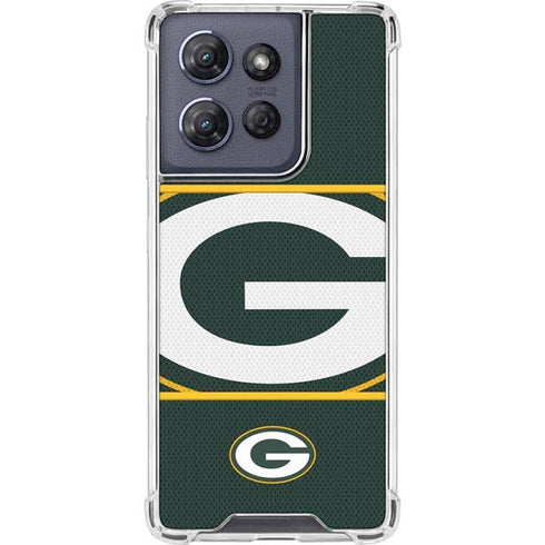 NFL Green Bay Packers Zone Block Moto G 5G (2025) Clear Case