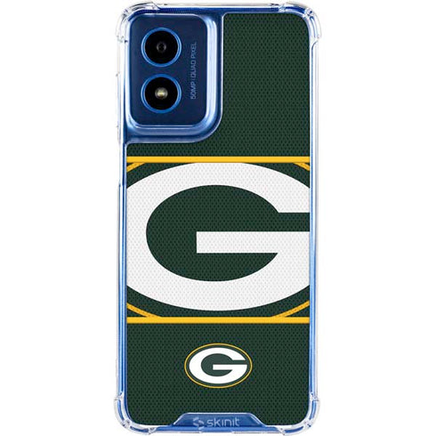 NFL Green Bay Packers Zone Block Moto G 5G (2024) Clear Case