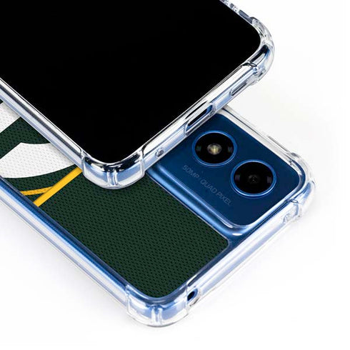 NFL Green Bay Packers Zone Block Moto G 5G (2024) Clear Case