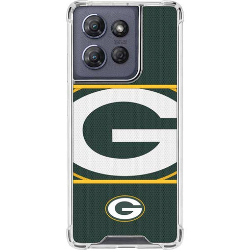 NFL Green Bay Packers Zone Block Moto G Play 5G (2025) Clear Case