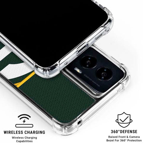 NFL Green Bay Packers Zone Block Moto G Power 5G (2024) Clear Case