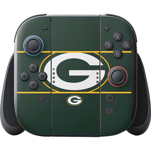 NFL Green Bay Packers Zone Block Nintendo Switch 2 (2025) with Joy-Con Skin