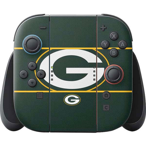 NFL Green Bay Packers Zone Block Nintendo Switch 2 (2025) Joy-Con Controller Skin