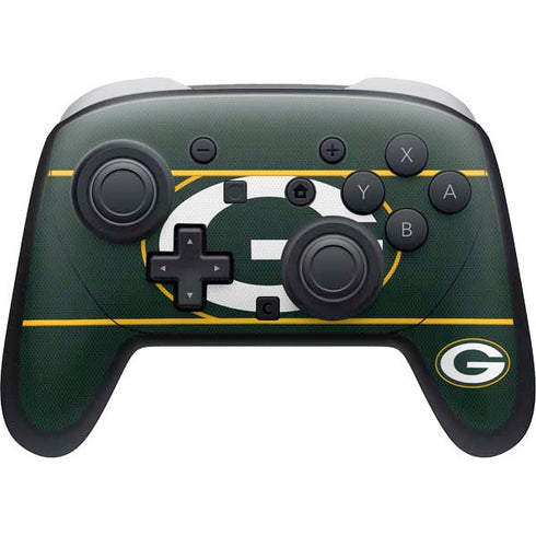 NFL Green Bay Packers Zone Block Nintendo Switch 2 (2025) Pro Controller Skin