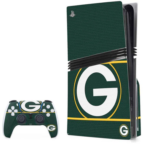 NFL Green Bay Packers Zone Block PS5 Pro Disk Bundle Skin
