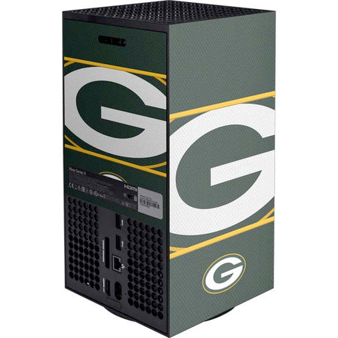 NFL Green Bay Packers Zone Block XBox Series X Digital Edition Console Skin