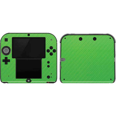 Green Carbon Fiber Specialty Texture Material Nintendo Skins