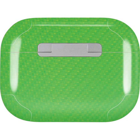 Green Carbon Fiber Specialty Texture Material AirPods Skins