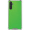 Green Carbon Fiber Specialty Texture Material Galaxy A17 Clear Case