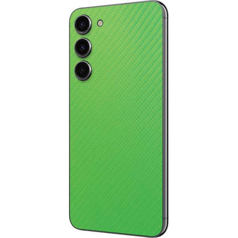 Green Carbon Fiber Specialty Material Galaxy S23 Plus Skin