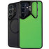 Green Carbon Fiber Specialty Texture Material Galaxy S25 Kickstand Case