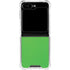 Green Carbon Fiber Specialty Texture Material Galaxy Z Flip6 Clear Case