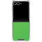 Green Carbon Fiber Specialty Texture Material Galaxy Z Flip7 Clear Case