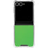 Green Carbon Fiber Specialty Texture Material Galaxy Z Flip7 Clear Case