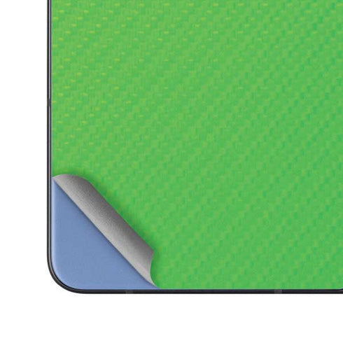 Green Carbon Fiber Specialty Material Galaxy Z Fold5 5G Skin