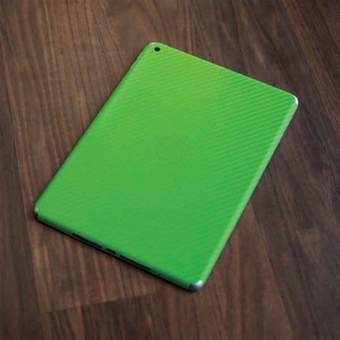 Green Carbon Fiber Specialty Texture Material Apple iPad Skin