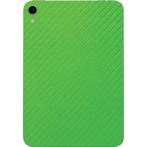 Green Carbon Fiber Specialty Texture Material Apple iPad Mini Skin