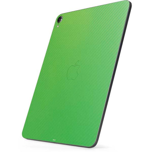 Green Carbon Fiber Specialty Texture Material Apple iPad Pro Skin