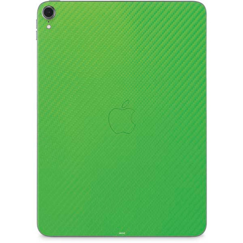Green Carbon Fiber Specialty Texture Material Apple iPad Pro Skin