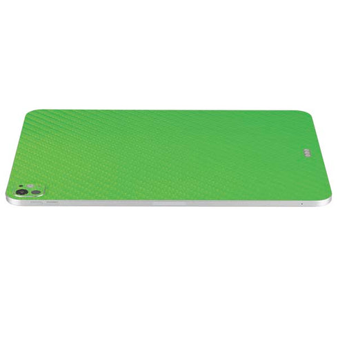 Green Carbon Fiber Specialty Texture Material iPad Pro 13in M4 (2024) Skin
