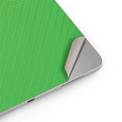 Green Carbon Fiber Specialty Texture Material iPad Pro 13in M4 (2024) Skin