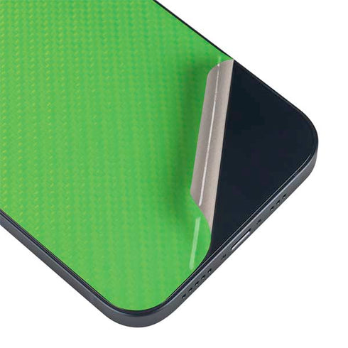 Green Carbon Fiber Specialty Material iPhone 15 Skin