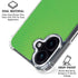 Green Carbon Fiber Specialty Texture Material iPhone 16 Plus Clear Case
