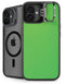 Green Carbon Fiber Specialty Texture Material iPhone 16 Plus Kickstand Case