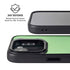 Green Carbon Fiber Specialty Texture Material iPhone 16e Kickstand Case