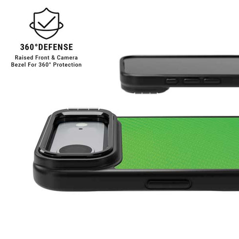 Green Carbon Fiber Specialty Texture Material iPhone 17 Air Kickstand Case