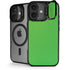 Green Carbon Fiber Specialty Texture Material iPhone 17 Kickstand Case