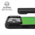 Green Carbon Fiber Specialty Texture Material iPhone 17 Pro Kickstand Case