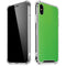 Green Carbon Fiber Specialty Texture Material iPhone X/XS Clear Case