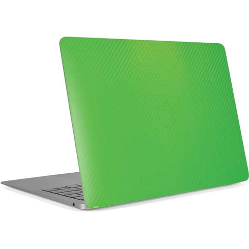 Green Carbon Fiber Specialty Texture Material Apple MacBook Air Skin
