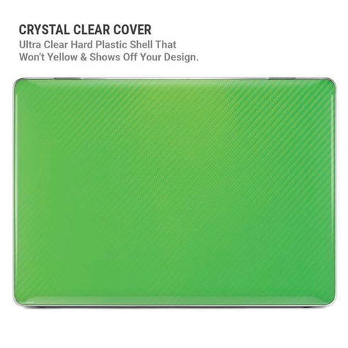 Green Carbon Fiber Specialty Texture Material MacBook Air 15in (2023-2025) Case plus Skin