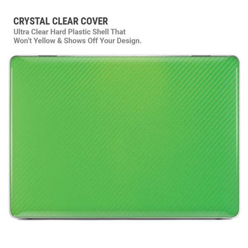 Green Carbon Fiber Specialty Texture Material MacBook Pro 14in (2021-24) Case plus Skin