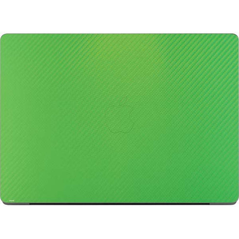 Green Carbon Fiber Specialty Texture Material Apple MacBook Pro 14-inch Skin