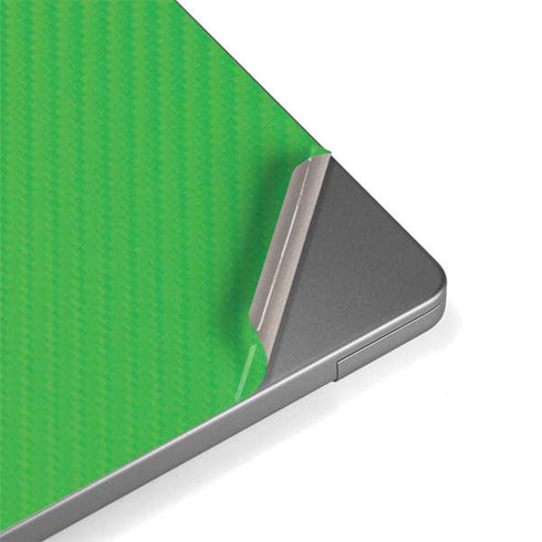 Green Carbon Fiber Specialty Texture Material Apple MacBook Pro 14-inch Skin