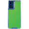Green Carbon Fiber Specialty Texture Material Moto G Play 4G (2024) Clear Case