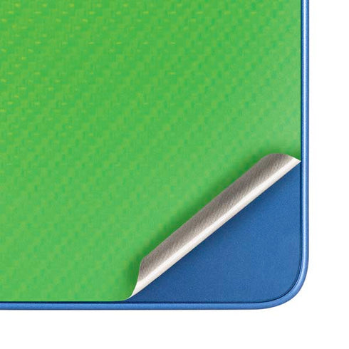 Green Carbon Fiber Specialty Texture Material Moto G Play 4G (2024) Skin