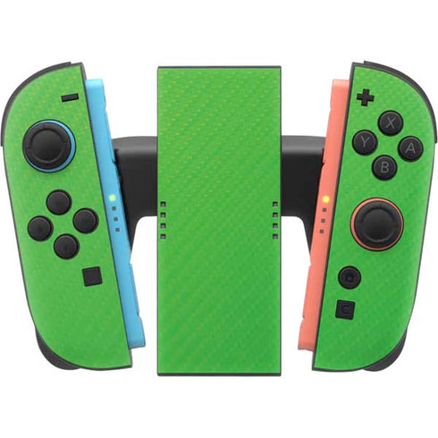Green Carbon Fiber Specialty Texture Material Nintendo Switch 2 (2025) Joy-Con Controller Skin