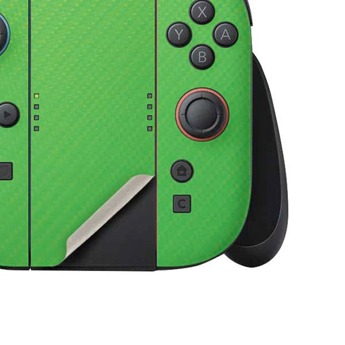 Green Carbon Fiber Specialty Texture Material Nintendo Switch 2 (2025) Joy-Con Controller Skin