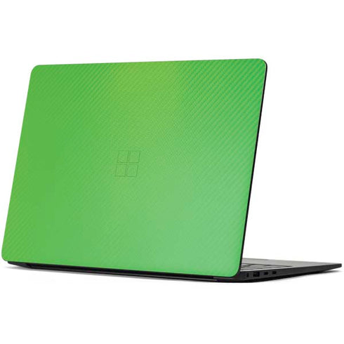Green Carbon Fiber Specialty Texture Material Surface Laptop 7 13.8in Skin